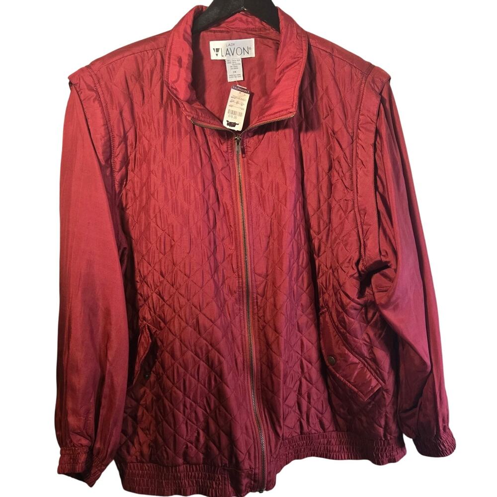 Vintage NWT Lady Lavon Quilted Silk Jacket, Size 2X – Elegant Outerwear [0389]